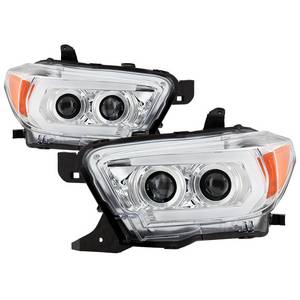 Replaceable LEDs Included Spyder 5011947 Toyota Tacoma 97-00 Projector Headlights - Black Included - Low H1 LED Halo High H1 LED 